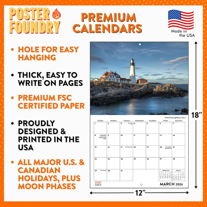 Gold FIsh Calendar 2026 Wall 12 Month GoldFIsh Gifts For Gold FIsh Lovers Women Men Monthly Calender| American Made In The USA