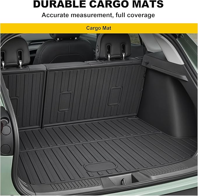 TTX LIGHTING Cargo Liner & Backrest Mat for 2024 2025 2026 Chevy Trax - Custom Fit Trunk Mat for Chevrolet Trax 2024-2026 All Weather Waterproof Car Accessories