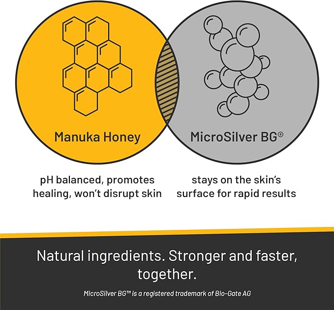 Absorbine Silver Honey Hot Spot & Wound Care Ointment 2oz Tube, Manuka Honey & MicroSilver BG, Medicated for Dogs, Cats, Small Animals (Pack of 2)