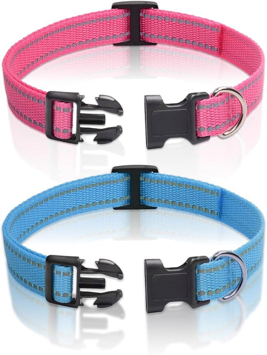 PaiPaitek Dog Shock Collar Replacement Strap 2-Pack, Reflective & Adjustable 3/4" Dog Collar for Training - Compatible with Jugbow, PetSafe, Bousnic, Garmin Replacement Collar Strap - 2 Pack