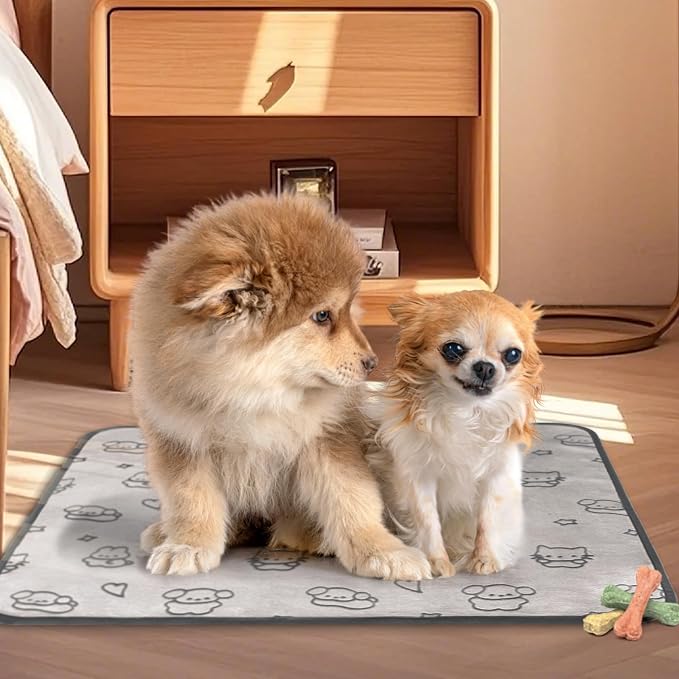 Reusable Puppy Pads, Washable Pee Pads, Leakproof 18"x 24" 2 Pack | High Absorbency Dog Training Pads, Wee Wee Pads With Waterproof Non-Slip Base For Indoor Potty, Crates, Playpen & Senior Dogs