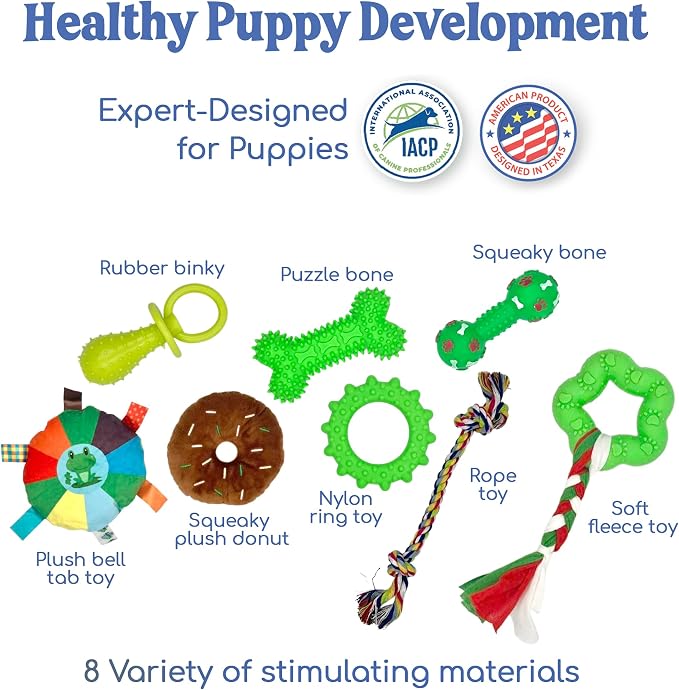 Race&Herd 19.5" Puppy Play Gym — Small Dog Jungle Activity Mat (Lime) | Dog Play Mat with 8 Bungee Straps, Interactive Puppy Active Toys — Indoor Enrichment Playground Set