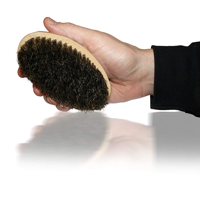 Kingston Grooming Co. Premium Boar Hair Brush Bundle - Original, Medium & Firm Wave Brushes for Men - Boar Hair Brush, Perfect Edge and Hair Waver - Travel Case Included