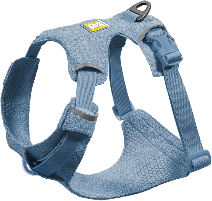 Ruffwear, Front Range Flex Dog Harness, Engineered Knit Construction for Ultimate Fit and Mobility, Lightweight Flexible Everyday Harness with Dual Leash Clips, Polar Blue, Large/X-Large