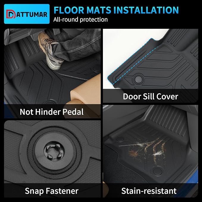 Floor Mats Compatible with 2025 2026 Ford Expedition 7-Seater Captain Chairs (NOT for Max) Trunk Mat Cargo Mat Cargo Liner Expedition Accessories (Floor Mats+Trunk Mat+Backrest Mats)