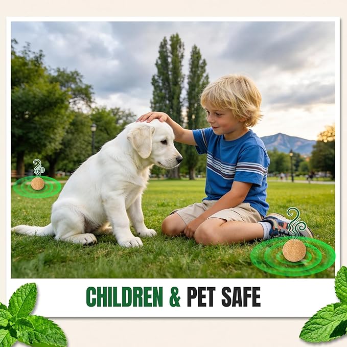 Deer Repellent, Deer & Rabbit Repellent, Peppermint Oil to Repel Deer, Rabbit, Deer Deterrent Outdoor for Lawn, Garden Use, Yard-10 Pack