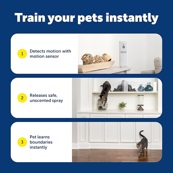 PetSafe SSSCAT Motion Activated Automatic Spray Pet Deterrent for Cats and Dogs, Improved Design