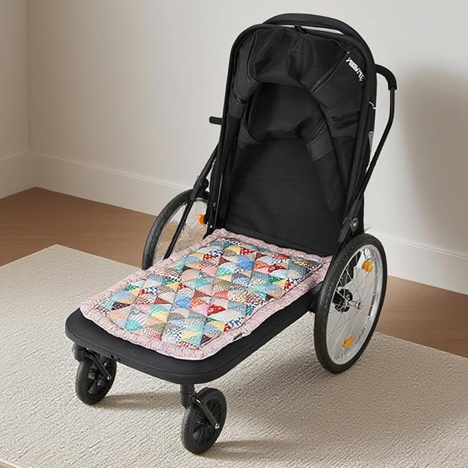 Beberoad Large Pet Stroller Single-Sided Pad - Warm and Non-Slip Mat, R8 Special Pet Stroller Seat Cushion, Comfortable and Soft