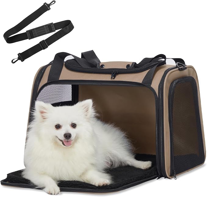 PETSFIT Soft-Sided Cat Carrier for Medium Cats up to 25 lbs