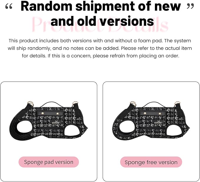 Wakytu Dog Lift Harness Dog Carrier Sling for Small Dogs & Cats,S | stylish puppy sling carrier with handle & pocket,adjustable leash,walking & travel