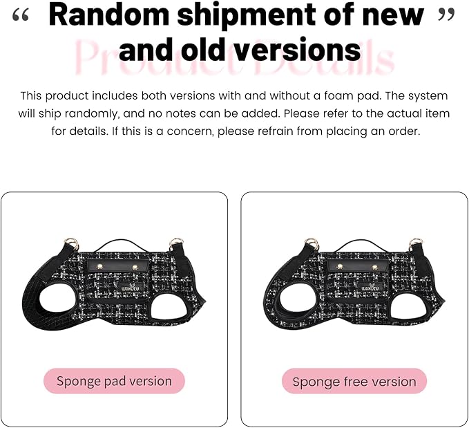 Wakytu Dog Lift Harness Dog Carrier Sling for Small Dogs & Cats,M | stylish puppy sling carrier with handle & pocket,adjustable leash,walking & travel