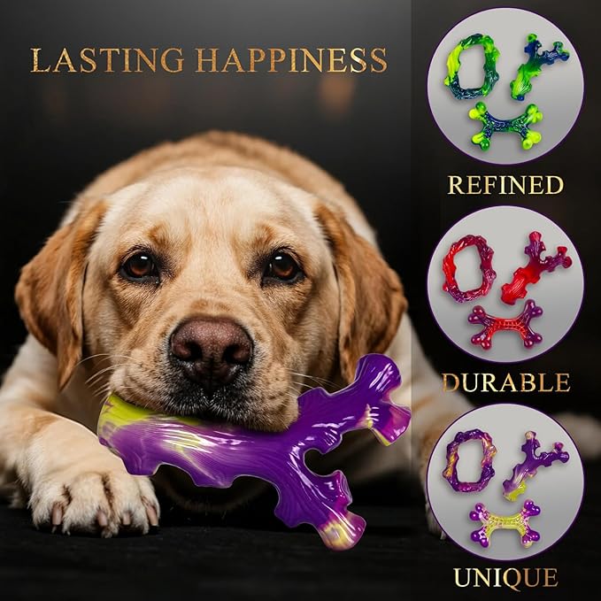 Lot de 9 jouets indestructibles pour chiens masticateurs agressifs, jouets à mâcher durables pour grands chiens, jouet pour chien destructeur de grande race, un super ensemble pour le bonheur de tous les chiens