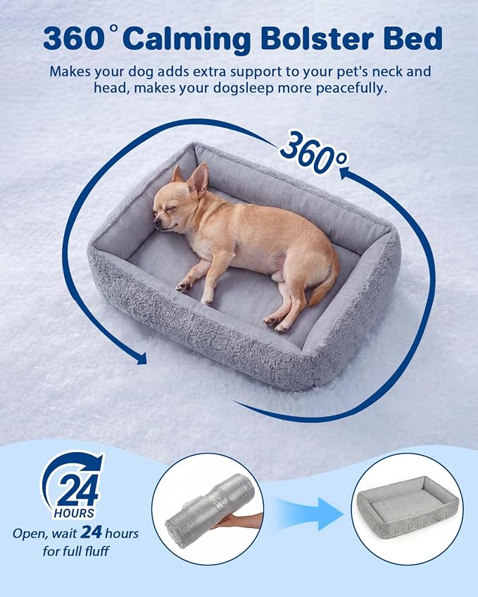 Cooling Dog Bed for Small Medium Dogs - Reversible Design (Ice‑Silk Cooling Layer | Sherpa Fleece Layer), Washable Dog Cooling Mat for Crates, Beds, Sofas 20" × 14"