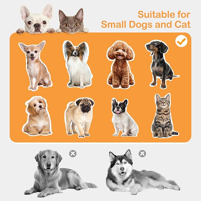 Non Slip Dog Ramp with Seat Extra Wide Seat Doggie Mate Stairs Grey | Metal Frame Puppy Chair for High Bed Couch Office,Dachshunds Ladder,Washable Cushion Pet Step for Small Old Pets,Cat Ladder