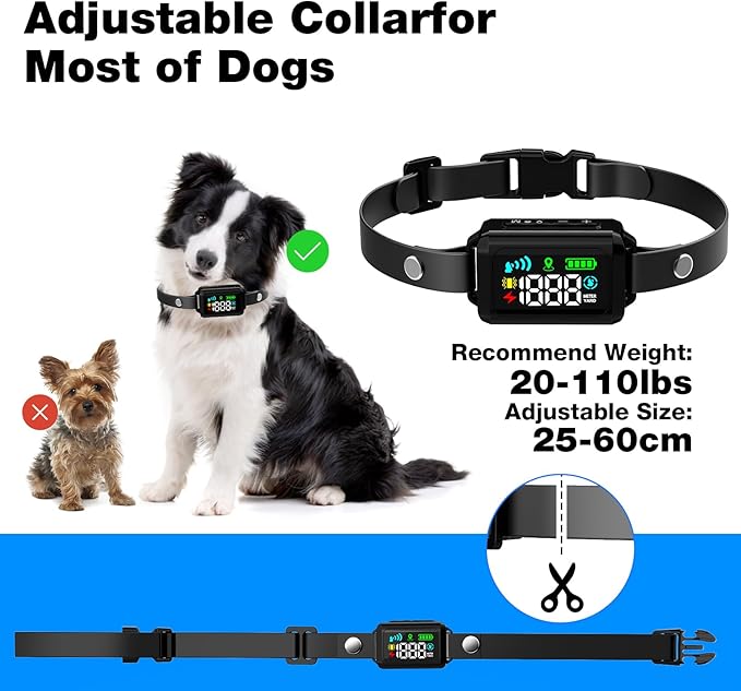 GPS Wireless Dog Fence , Electric Fence for Dogs, Perimeter Collar Fence System, Radius 33-1999 Yards, Beep Vibration Shock Correction,Pet Containment System for Outdoor Use, for Pets Over 18 Lbs