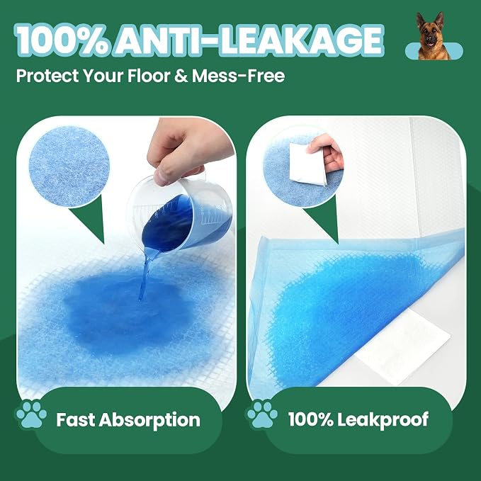IMMCUTE 100 Pack Dog Pee Pads, 30"x36" Great Value Puppy Pads XL, Pee Pads for Dogs Extra Large, Wee Wee Pads for Potty Training, Disposable Doggie Pads Super Absorbent & Leak-Proof