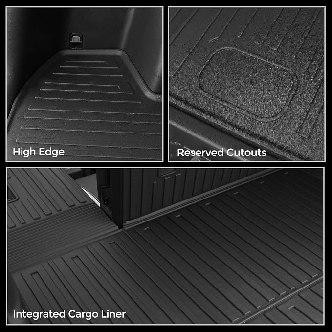 Cargo Mat for 2022-2026 Hyundai Tucson Gas, Full Coverage All Weather Trunk Cargo Liner with Backrest Protectors for Tucson Accessories