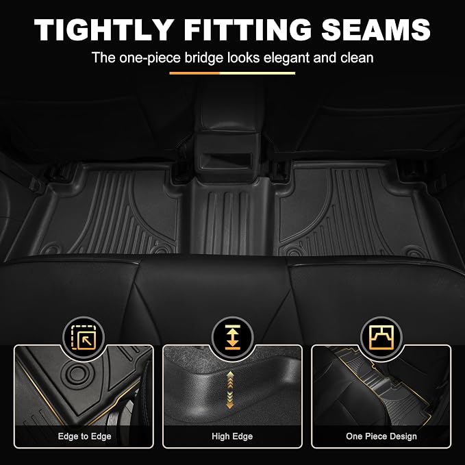 Floor Mats & Cargo Liners Compatible with 2020-2026 Toyota Corolla Sedan Floor Mats & Trunk Mat Set, All Weather TPE Floor Liners Cargo Mats (Not fit Hatchback Model)