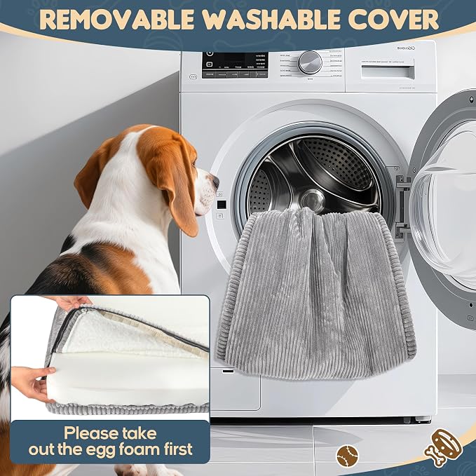 Loiion Dog Car Bed, Non-Slip Backseat Extender Pet Mat 56"x28.7"x2" | Removable, Washable Dog Bed With Waterproof Liner Protects Car Seats, Anti-Slip Travel Bed For Dogs
