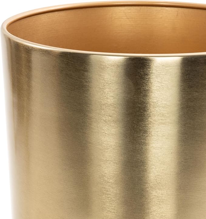 CosmoLiving by Cosmopolitan Metal Dome Planters, Set of 2, 19", 22"H, Gold | Large planter pots with removable plant stand indoor outdoor use, not watertight