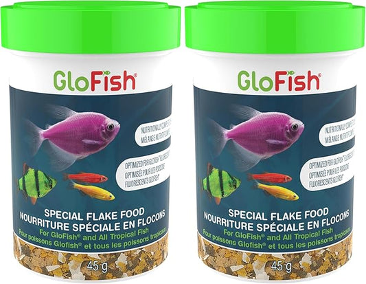GloFish Special Flake Dry Fish Food for Brightness, 1.59 Oz (Pack of 2)