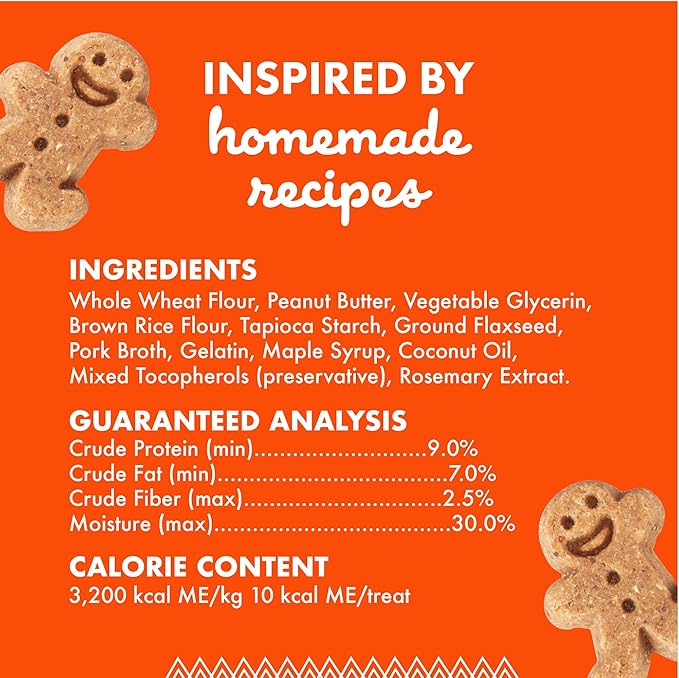 Buddy Biscuit Softies 20 oz Pouch, Soft & Chewy, Natural Peanut Butter Flavor Dog Treats, Oven Baked in the USA
