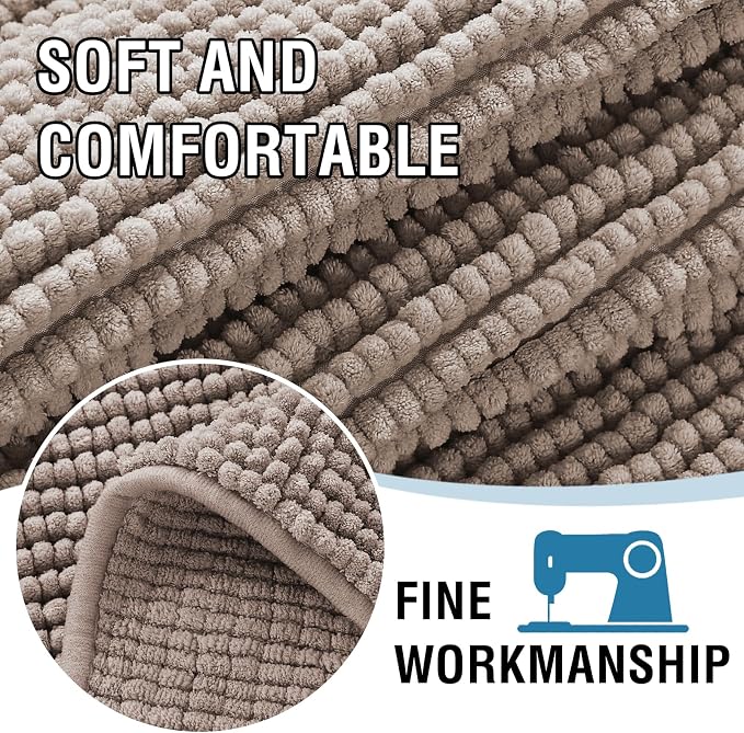 H.VERSAILTEX Plush Chenille Couch Cover for 3 Cushion Couch Anti Slip Washable Sofa Slipcovers Soft and Durable Furniture Protector for Dogs Cats Kids (27.5" x 82", Cuban Sand)