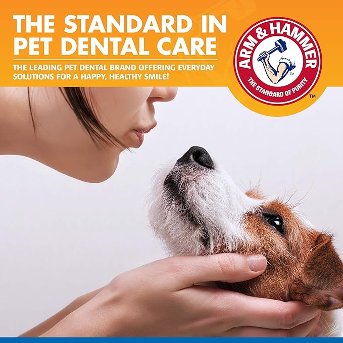 Arm & Hammer Clinical Care Dental Rinse for Adult Dogs, Odorless Flavorless No Taste Water Additive for Dog Dental Care, Helps Reduce Tartar & Freshen Breath, 16 Fl Oz - 24 Pack