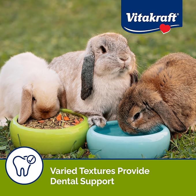 Vitakraft Menu Premium Rabbit Food - Alfalfa Pellets Blend - Vitamin and Mineral Fortified, Carrots, Greens, Grains, Fruits, 5 Lb.