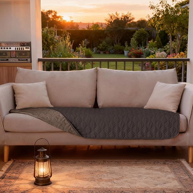 gogobunny Waterproof Blanket, Couch Covers for Dogs, Reversible Protector | 3X Stronger Leakproof, Scratch Proof Durable Furniture Protection, Stain Resistant, Washable, 30x70 Inch Dark/Light Coffee