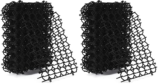 Homarden Cat Repellent Mat – Indoor/Outdoor Scat Mat to Keep Cats Away from Plants, Furniture & Garden – Black Mat with Spikes for Humane Deterrent – Pet-Safe, Flexible Design (Pack of 2)