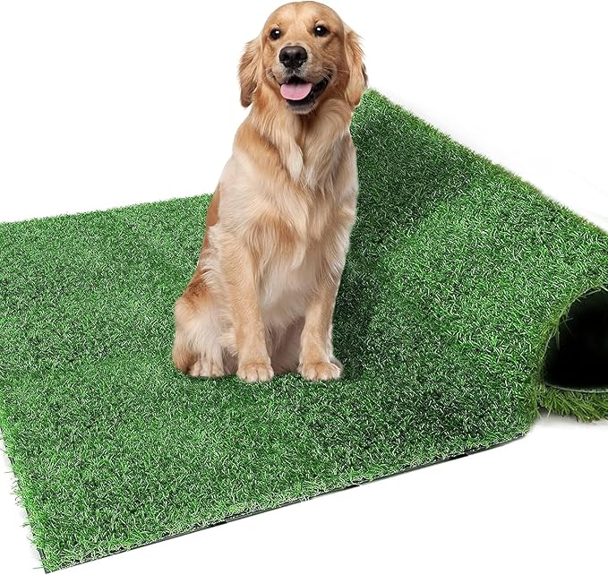 59.5 x 39.5 in Dog Grass Pad, Extra Large Artificial Grass Turf Mat, Fake Grass for Large Dog Potty Training Indoor Outdoor Balcony Patio Lawn Decoration