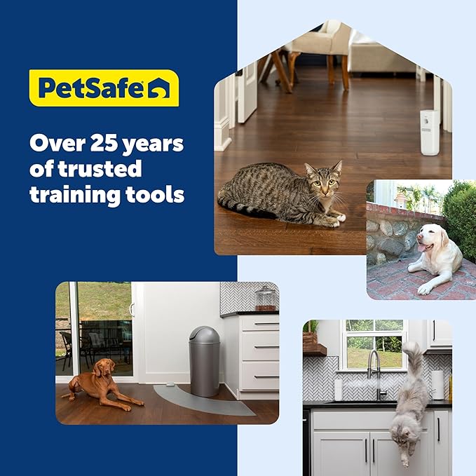PetSafe SSSCAT Motion Activated Automatic Spray Pet Deterrent for Cats and Dogs, Improved Design