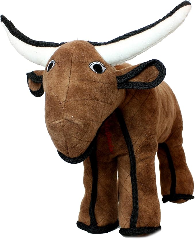 TUFFY® : 2 Pack Bull Dog Toy: Ultra Durable Plush Toy with Multiple Layers & Reinforced Seams, Washable and Floats, Original Construction