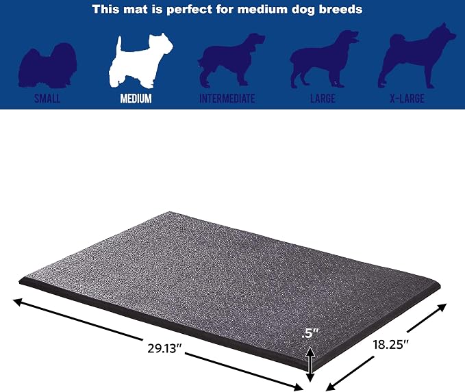 MidWest Homes for Pets Cushioned Dog Crate Mate, 30 inch Black