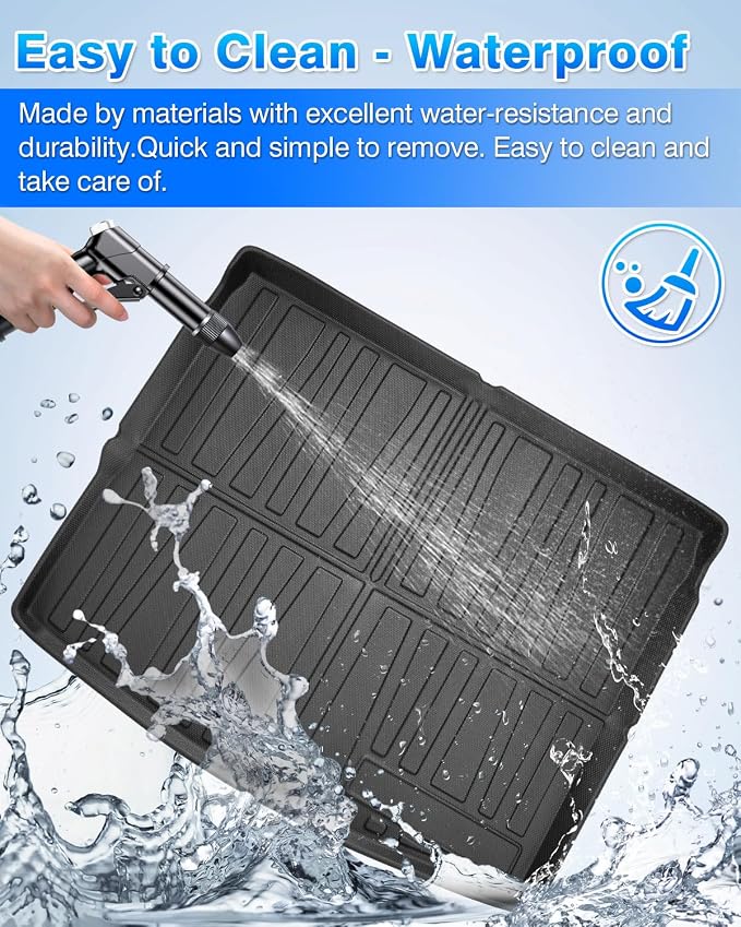 Cargo Liner for Jeep Compass 2017-2025 All Weather Trunk Mat for Compass Accessories Cargo Mat TPE Heavy Duty Anti-Slip