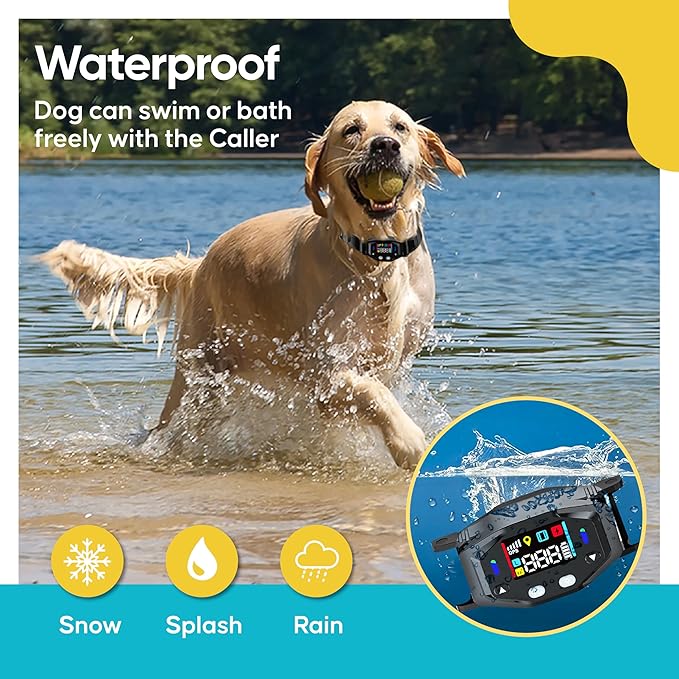 F850 Outdoor GPS Wireless Dog Fence System with Collar, Invisible Boundary Training, Rechargeable and Portable