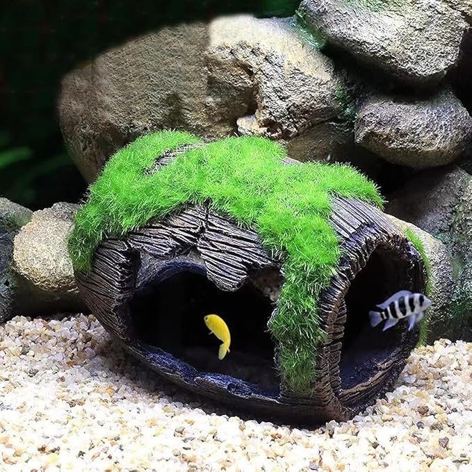 Betta Fish Tank Accessories Decorations, Small Fish Cave Aquarium Hideout, Fish Tank Ornament 5"