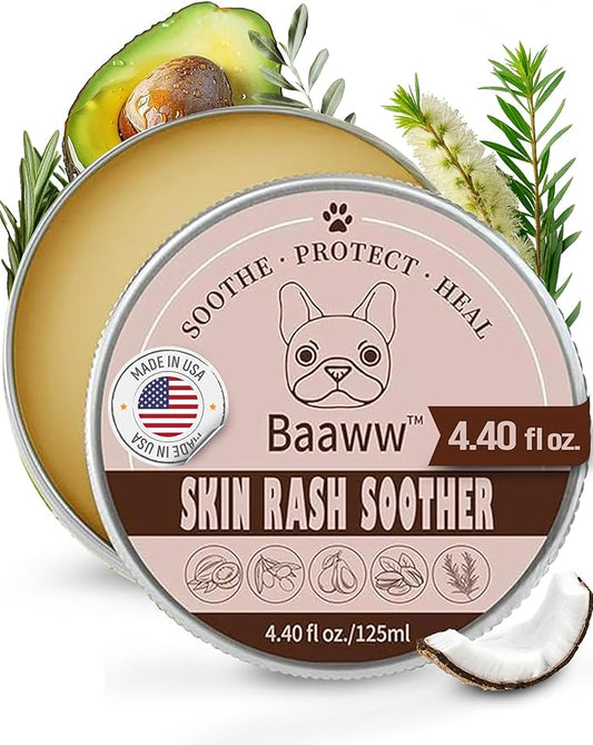 Dog Skin Irritation Treatment, Dog Red Skin, Hot Spot Soother Skin for Dogs, Anti-Itch Lotion, Allergy Relief & All-Natural Rash Cream for Dogs Soothing Relief for Dry, Itchy Coat - Cream 125ml