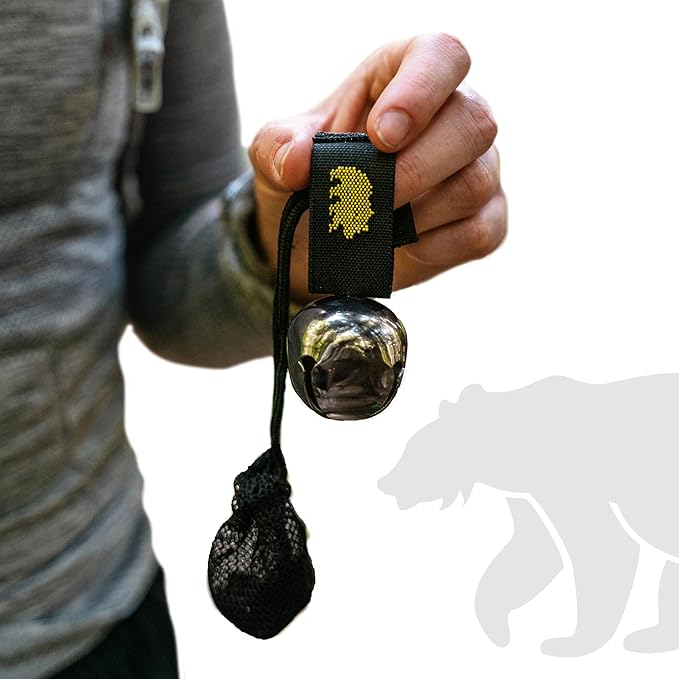 Coghlan's Magnetic Bear Bell with Silencer - Hiking Safety Gear for Wildlife Alert -Silver