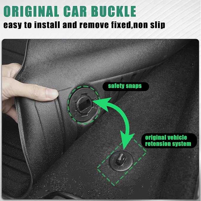 All Weather Floor Mats Fit for 2025-2026 Lexus UX 300h; 2019-2024 Lexus UX 250h; 2019-2022 UX 200 - Custom Fit TPE Floor Liners Accessories for UX 1st and 2nd Row Full Set Car Mats