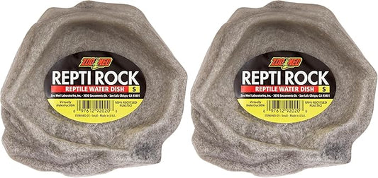 Zoo Med Reptile Rock Water Dish, Small (Pack of 2)