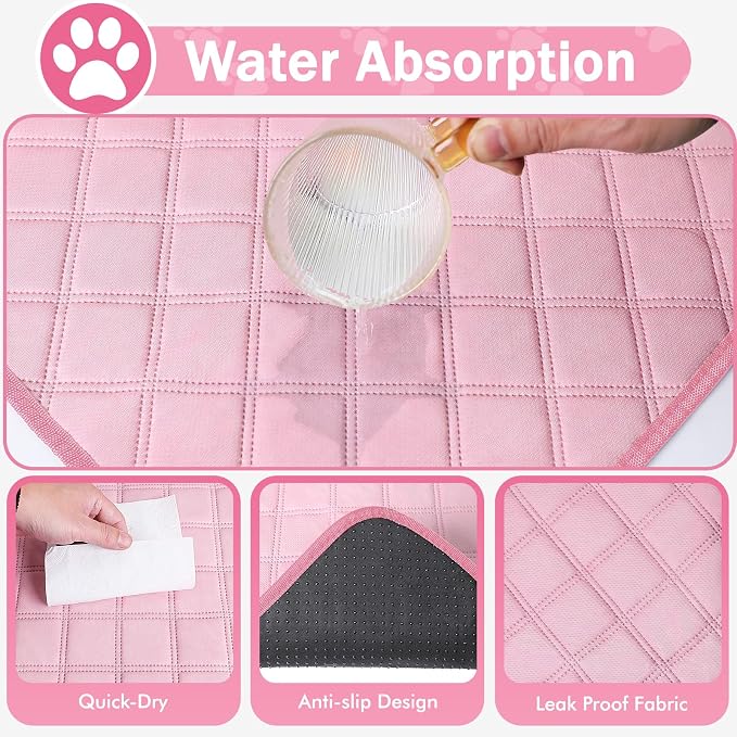 Siedihit Dog Pet Playpen Tent Crate Cage with Washable Pee Pad, Large Pink | Travel Camping Portable Pop Up Easy to Set up lightweight dog Kennel with Carrying Bag for Indoor/Outdoor Wide applicability