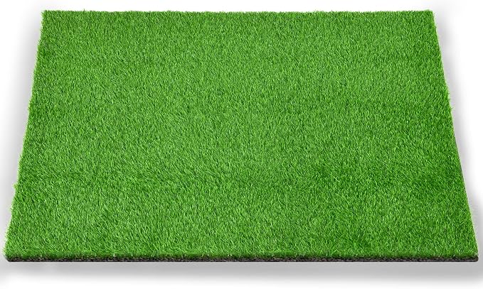 LOOBANI Dog Grass Pee Pads, 59x59in Large Fake Grass Pad for Potty | Realistic, Pet-Friendly, Washable, Fake Grass Mat for Dogs to Pee on, Outdoor Indoor Pee Grass, Easy to Clean, with Drainage
