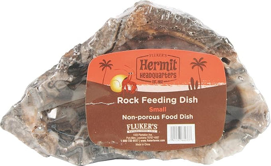 Fluker's Rock Bowl, Food & Water Dish for Hermit Crabs, Small 4"