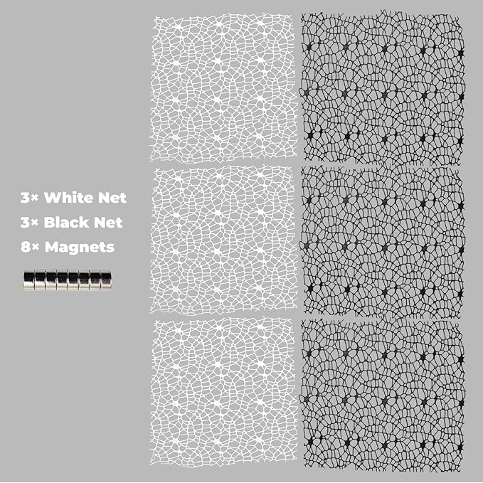 6 Packs Jumping Spider Accessories with Magnet for Climbing, Jumping Spider Enclosure Accessories, Jumping Spider Starter Kit, Habitat Accessories for Jumping Spiders, Tarantulas, Praying Mantis
