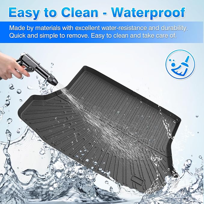 Civic Cargo Liner - Trunk Mat for Honda Civic 2006-2011, All Weather Cargo Mat for Civic Accessories, Heavy Duty Car Mats, Car Accessories