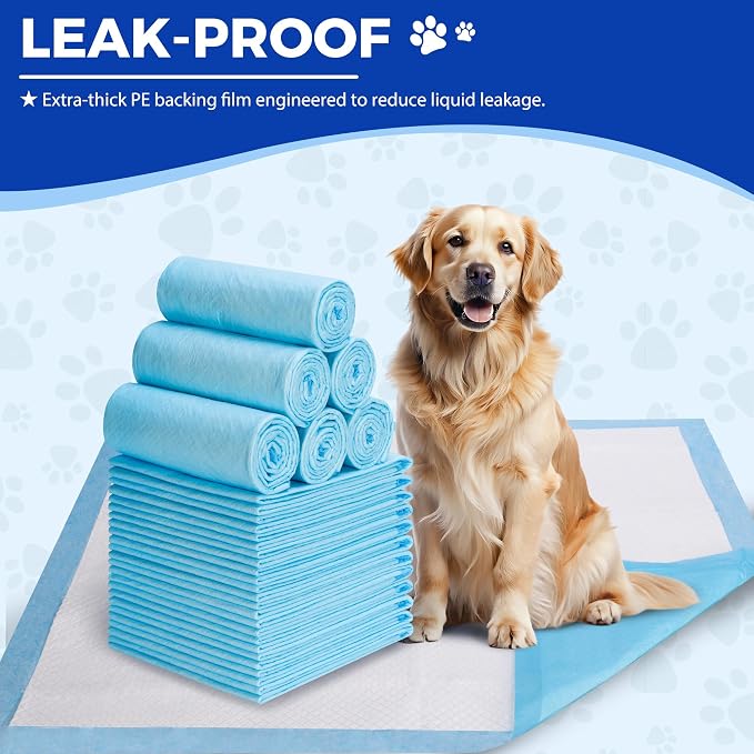 50 Count Extra Large Dog Pee Pads 30"x36", Super Absorbent & Leak-Proof Large Puppy Pads Fast-Drying, 50 Pack XXL Potty Pee Pads for Dogs, Puppies, Doggy