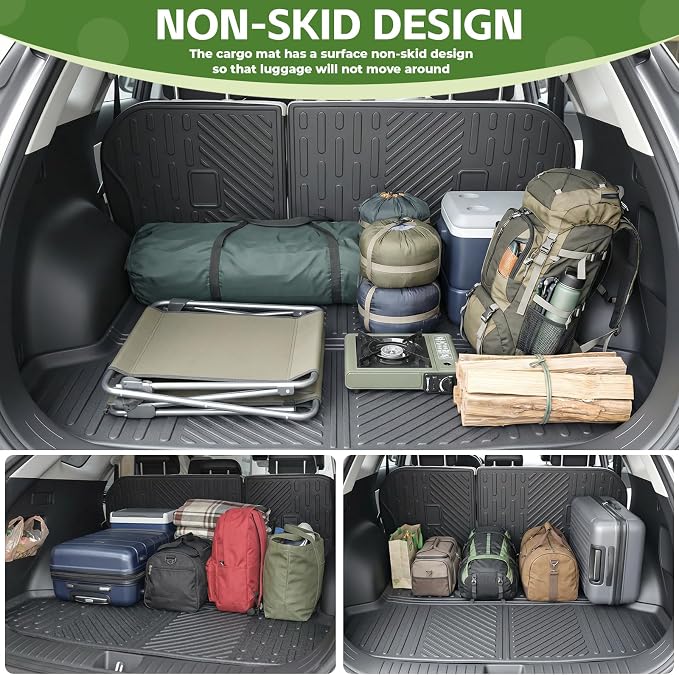 Cargo Liners for 2023-2026 Kia Sportage with Subwoofer, Trunk Mat with Seat Back Cover Accessories All Weather Rear Cargo Mat Backrest Protector(Only for SX X-Pro Models)