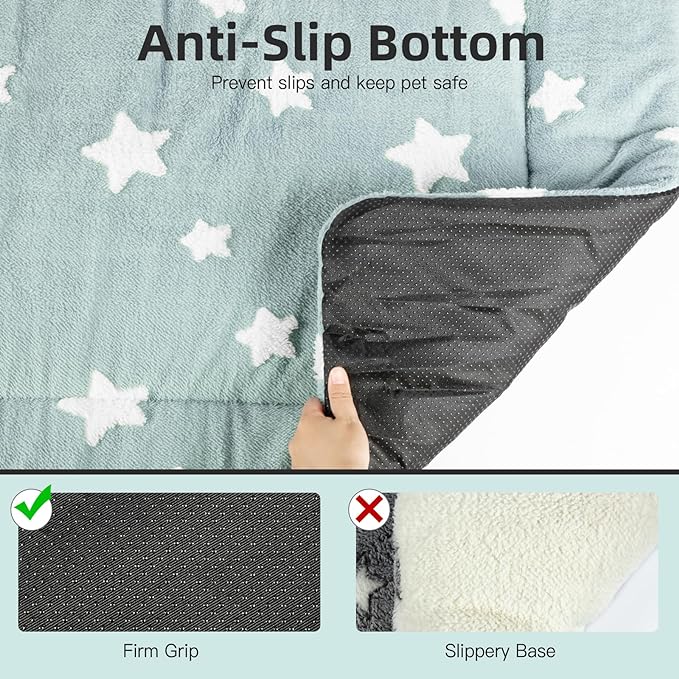 Mora Pets Dog Crate Pad Dog Bed for Crate Washable Flat Pet Kennel Mat Cute | Ultra Soft Dog Bed Mat, Crate Pad for Dog Cages Cozy Sleeping Liner, Pet Pillow Cushion Large Puppy Bed Anti Slip Blue 42x27